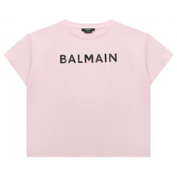 Хлопковая футболка Balmain BS8B41