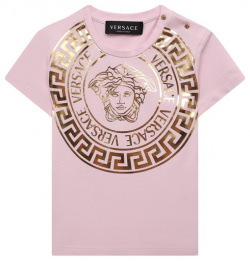 Хлопковая футболка Versace 1000152/1A01341