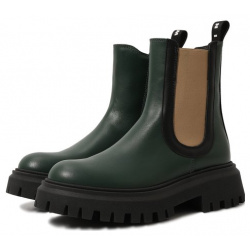 Кожаные ботинки Marni 75364/36 40 Для изготовления зеленых челси мастера марки