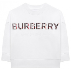 Хлопковый свитшот Burberry 8047437 Мастера марки сшили белоснежный из