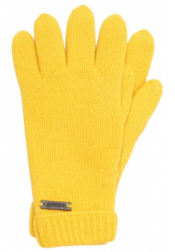 Шерстяные перчатки Il Trenino CL 4063/J солнечно желтого оттенка