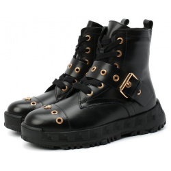 Кожаные ботинки Versace YHF00062/YB00238/34 40