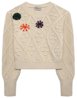 Хлопковый пуловер Moncler H1 954 9C000 02 M1367/8 10A