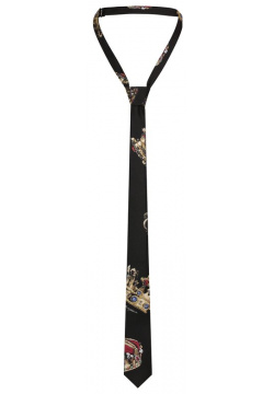 Шелковый галстук Dolce & Gabbana LB6A67/G0TAV Черный узкий удобно
