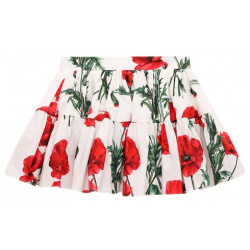 Хлопковая юбка Dolce & Gabbana L54I49/HS501/8 14