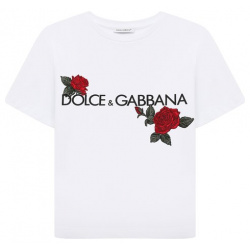 Хлопковая футболка Dolce & Gabbana L5JTKT/G7J7W/2 6