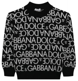 Шерстяной пуловер Dolce & Gabbana L4KWE2/JCVM3/2 6 Черный мастера бренда