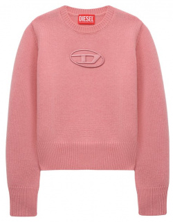 Шерстяной пуловер Diesel J01556/KYAV8 Для изготовления розового пуловера с
