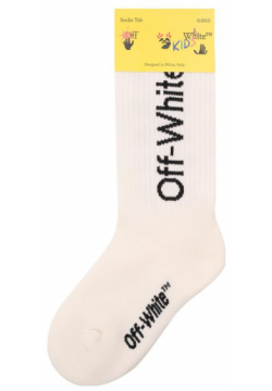 Хлопковые носки Off White 0GRA001F21KNI001 Для изготовления белоснежных носков