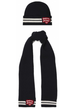 Комплект из шарфа и шапки Emporio Armani 407523/3F484