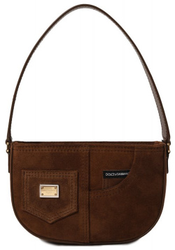 Замшевая сумка Dolce & Gabbana EB0242/A3A45 Для пошива коричневой сумки с
