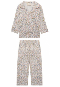 Хлопковая пижама Story Loris 36351/2A 6A Кремовую пижаму