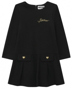 Платье из вискозы Moschino HDV0DU/LJA07/4A 8A Для изготовления черного платья с
