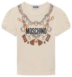 Хлопковая футболка Moschino HDM056/LBA11/10A 14A