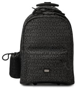 Чемодан Dolce & Gabbana EM0129/AM133 Черный рюкзак с узором из размноженного