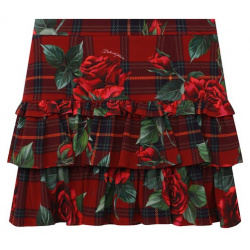 Хлопковая юбка Dolce & Gabbana L54I66/HS7MH/8 14