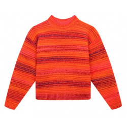 Пуловер MSGM kids F3MSJGJP075 Оранжевый с круглой горловиной связан