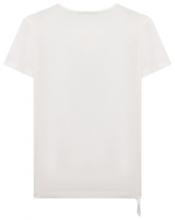 Хлопковая футболка Versace 1009092/1A08135/4A 6A