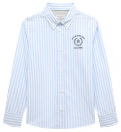 Хлопковая рубашка Brunello Cucinelli BB681C304A Для пошива голубой рубашки в