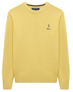 Хлопковый пуловер Polo Ralph Lauren 323868900 Желтый обеспечит комфорт