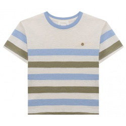 Хлопковая футболка babybu PB2011S22 с круглым вырезом