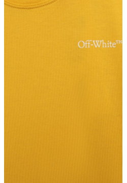 Хлопковая футболка Off White 0BAA002F23JER001