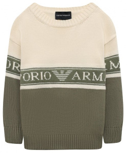Хлопковый свитер Emporio Armani 3D4M50/4M0AZ
