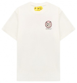Хлопковая футболка Off White 0GAA001F23JER007