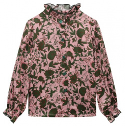 Блузка из вискозы Paade Mode 234138351/4 8 Розовую блузу с растительным