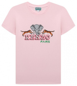 Хлопковая футболка Kenzo K15716/6Y 12Y