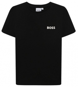 Хлопковая футболка BOSS J25074/6A 12A