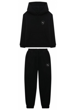 Комплект из худи и брюк Sasha Kim УТ 00001469 Для пошива черного с карманом