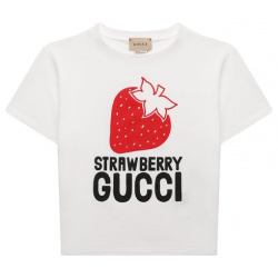 Хлопковая футболка Gucci 609675/XJD25