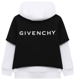 Хлопковое худи Givenchy H25480/6A 12A
