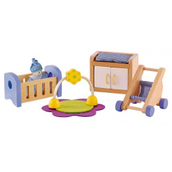 Игрушечный набор мебели Комната малыша Hape E3459_HP