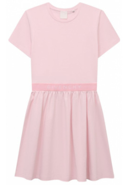 Хлопковое платье Givenchy H12331/12+/14 Розовое напоминает комплект из