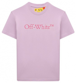 Хлопковая футболка Off White 0GAA001S24JER004/4 10 Для пошива сиреневой футболки