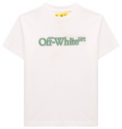 Хлопковая футболка Off White 0BAA002S24JER004/4 10 В белой футболке ребенку