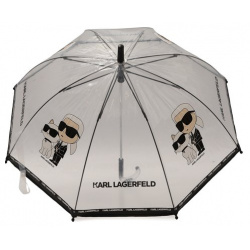 Зонт трость Karl Lagerfeld Kids Z30145 Прозрачный купол зонта из плотного