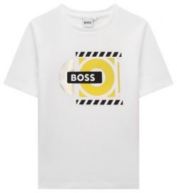Хлопковая футболка BOSS J51005