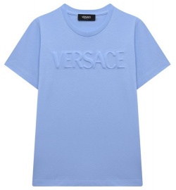 Хлопковая футболка Versace 1000239/1A09771/4A 6A