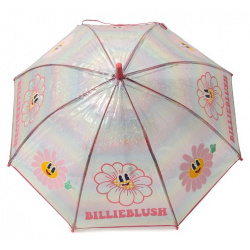 Зонт трость Billieblush U20302 Купол зонта трости выполнили из мерцающего