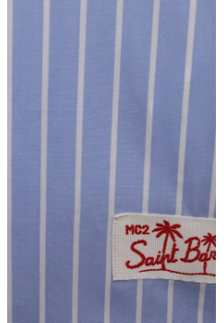 Хлопковая рубашка MC2 Saint Barth STBK MINI BRIGITTE/BRIG003/03237F