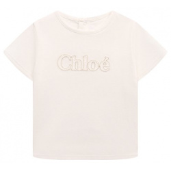 Хлопковая футболка Chloé C20019/2A 5A