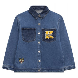 Джинсовая куртка рубашка Kenzo K60280/6 12 Крой для синей джинсовой куртки