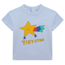 Хлопковая футболка TINYCOTTONS SS24 081