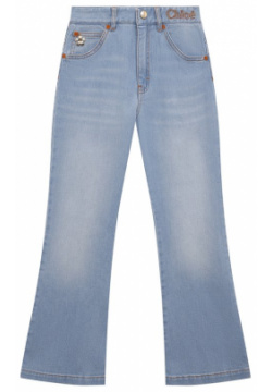 Джинсы Chloé C20082/6A 12A Принадлежность голубых слегка выбеленных джинсов