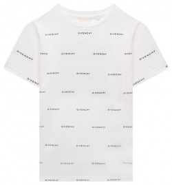 Хлопковая футболка Givenchy H30168/6A 12A