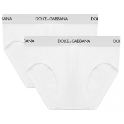 Комплект из двух брифов Dolce & Gabbana L4J700/0N00G Белые брифы получились