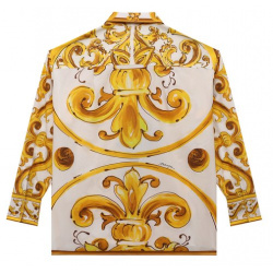 Хлопковая рубашка Dolce & Gabbana L55S98/FI5JT